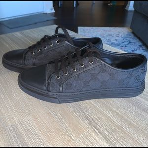 Black authentic Gucci sneakers